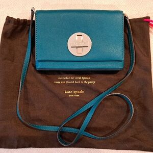 NEW Kate Spade Newbury Lane Emerald XGrain Leather Crossbody